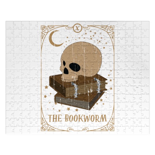 Bookworm Tarot Card Occult Club Gothic Jigsaw Puzzles