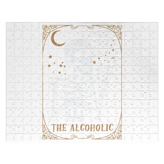 Tarot Card Occult Club Gothic Vice Drinker Alcohol Jigsaw Puzzles