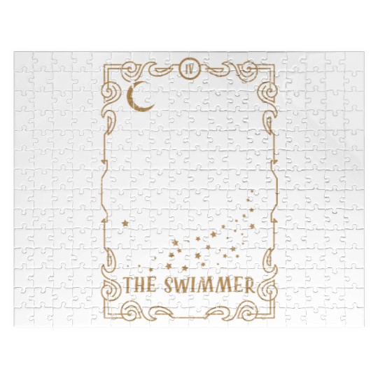 Tarot Card Occult Club Gothic Surfer Swimmer Surf Jigsaw Puzzles
