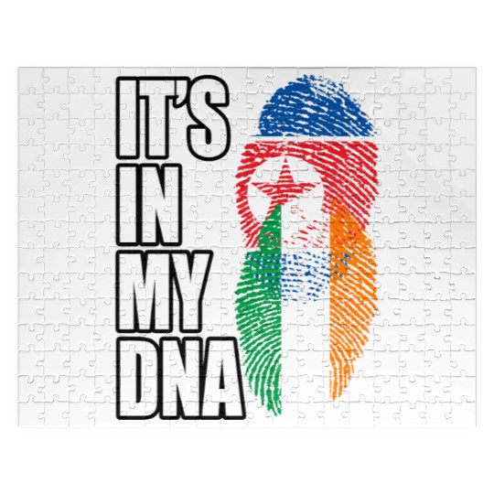 North Korean And Irish Mix Heritage DNA Flag Jigsaw Puzzles