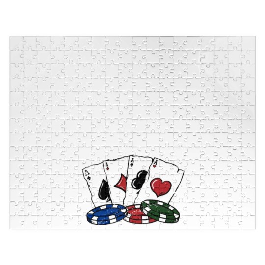 Careful with the Queen Poker Gambler Poker Player Jigsaw Puzzles