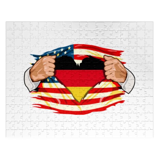 Germans Who Live in America Germany Flag Jigsaw Puzzles