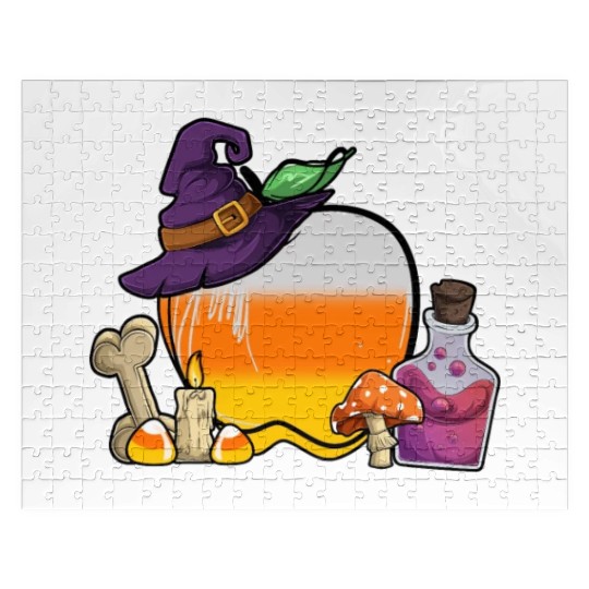Halloween Candy Corn Apple Jigsaw Puzzles