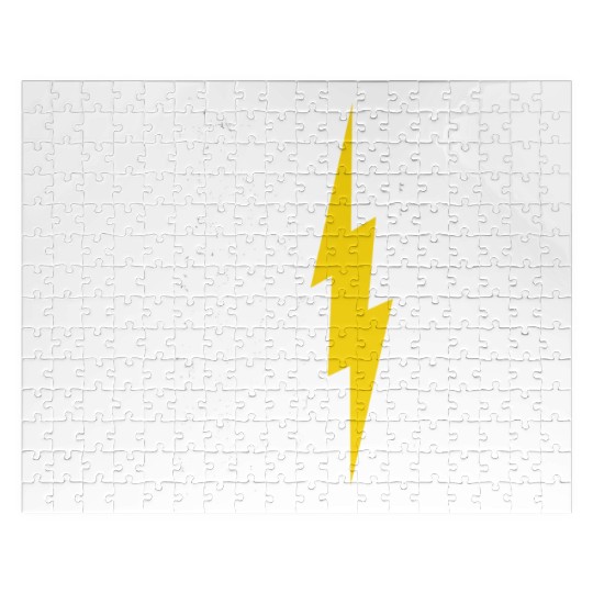 Cool Lightning Bolt And Flag Electrician Jigsaw Puzzles