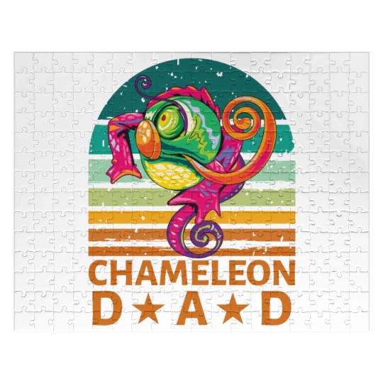 Chameleon Dad Jigsaw Puzzles