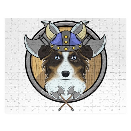 Australian Shepherd I Valhalla I Viking Jigsaw Puzzles