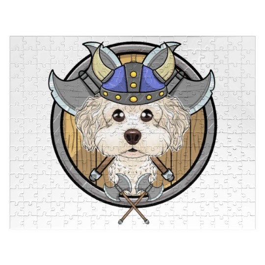 Bichon Frise I Valhalla I Viking Jigsaw Puzzles