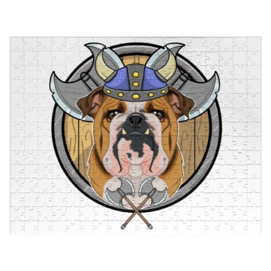 English Bulldog I Valhalla I Viking Jigsaw Puzzles