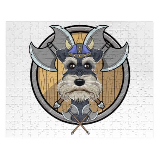 Miniature Schnauzer I Valhalla I Viking Jigsaw Puzzles