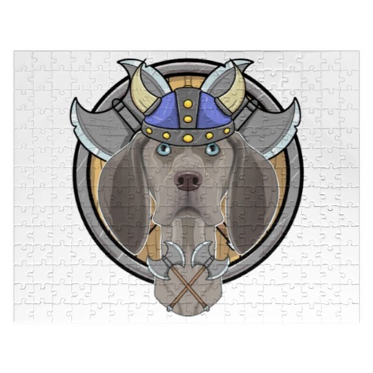 Weimaraner I Valhalla I Viking Jigsaw Puzzles