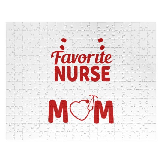 My Favorite Nurse Calls Me Mom Mother's Day Gift Jigsaw Puzzles