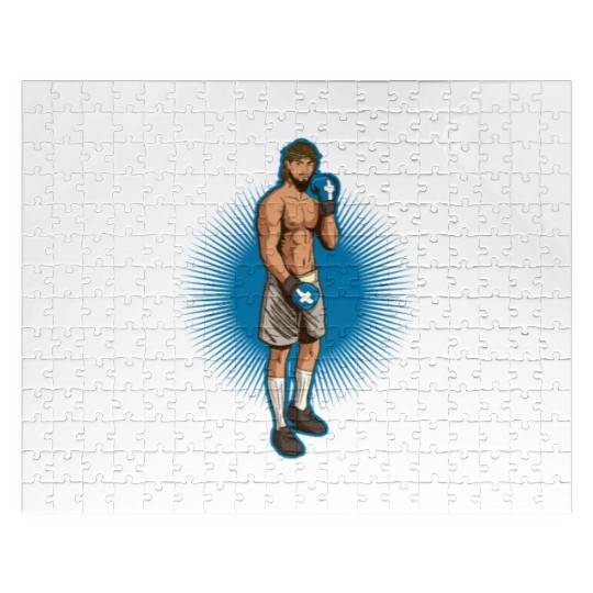 Try Jesus Not Me Funny Jesus Gift Jigsaw Puzzles