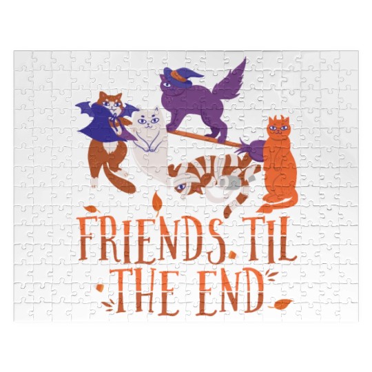 Friends Til The End, Clowder of Pussycats Jigsaw Puzzles