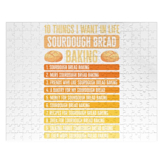 Sourdough Bread Baking Foodie Baker Cooking Jigsaw Puzzles