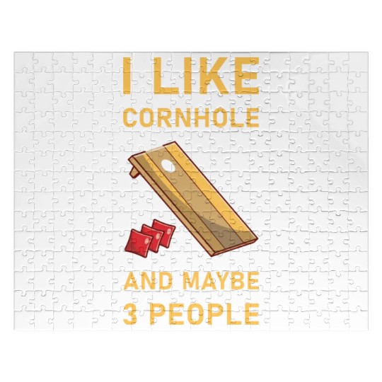I like cornhole and maybe 3 people - Bean Bag Toss Jigsaw Puzzles
