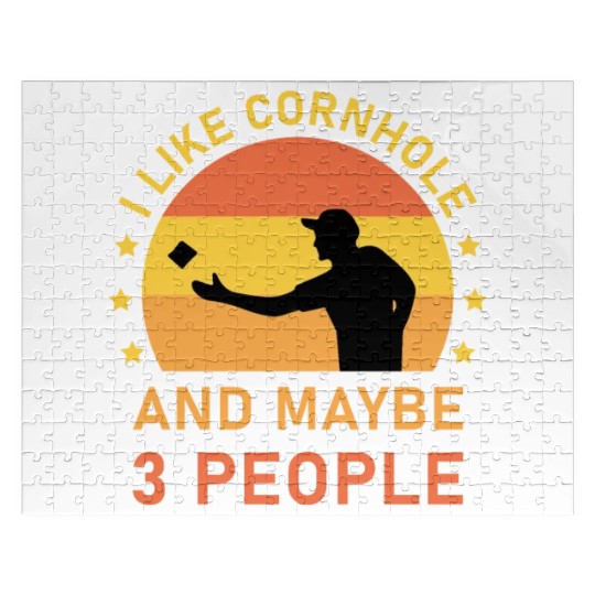 I like cornhole and maybe 3 people - Bean Bag Toss Jigsaw Puzzles