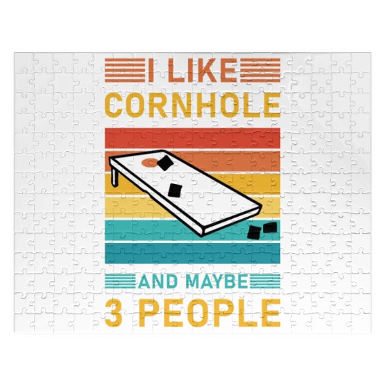 I like cornhole and maybe 3 people - Bean Bag Toss Jigsaw Puzzles