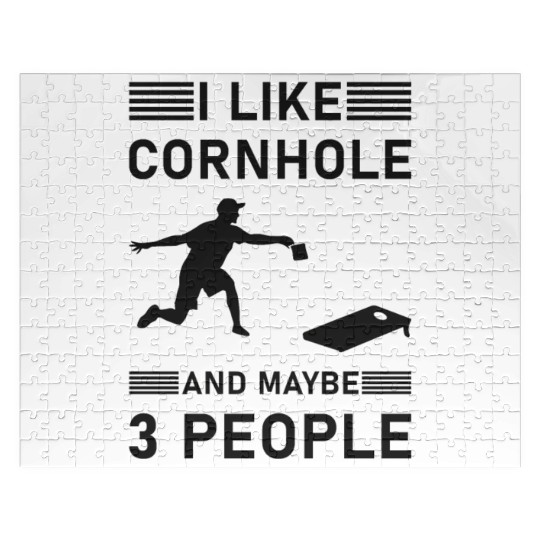 I like cornhole and maybe 3 people - Bean Bag Toss Jigsaw Puzzles