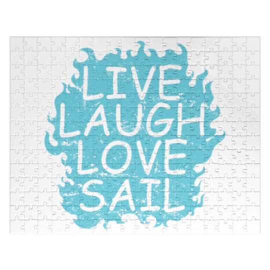 Live laugh Love Sail Sailing Boat Sport Jigsaw Puzzles