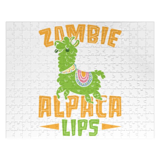 Zombie Alpacalips Llama Lover Alpaca Whisperer Jigsaw Puzzles