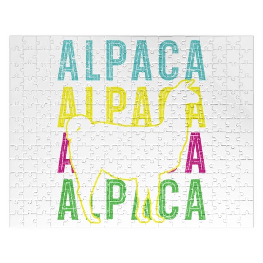 Alpaca Llama Lover Alpaca Whisperer Farm Animal Jigsaw Puzzles