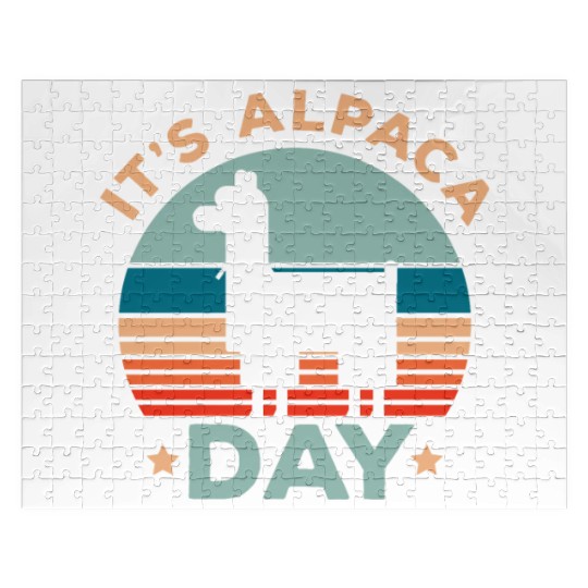 It's Alpaca Day Llama Alpaca Whisperer Farm Animal Jigsaw Puzzles