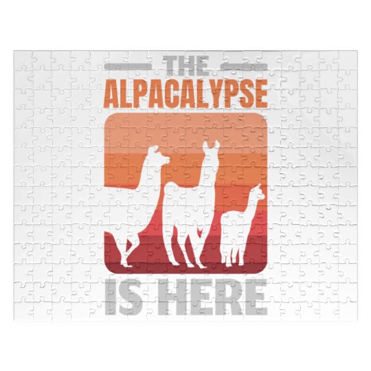 The Alpacalypse Is Here Llama Alpaca Whisperer Jigsaw Puzzles