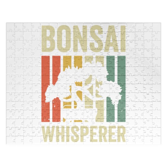 Bonsai Whisperer Retro Vintage Tree Planting Gift Jigsaw Puzzles