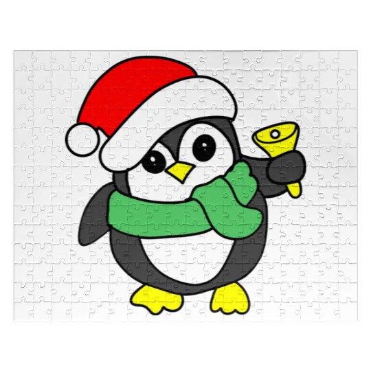 penguin ringing bell Jigsaw Puzzles