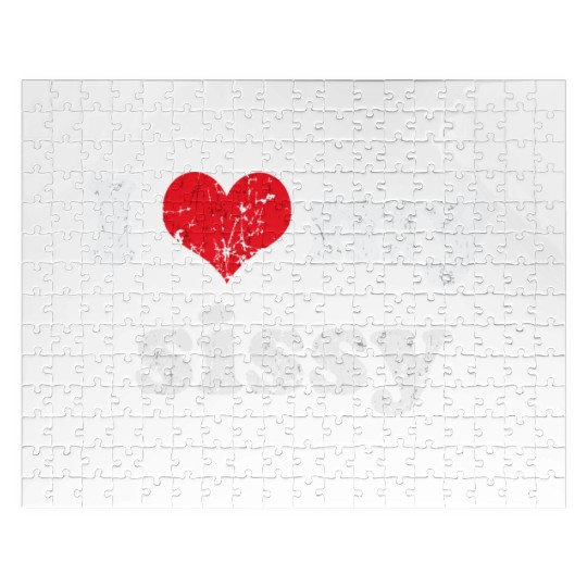I Love Heart My Sissy Family Brother Sister Jigsaw Puzzles