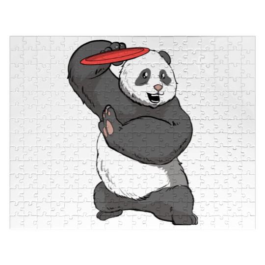 Disc Golf Panda Jigsaw Puzzles