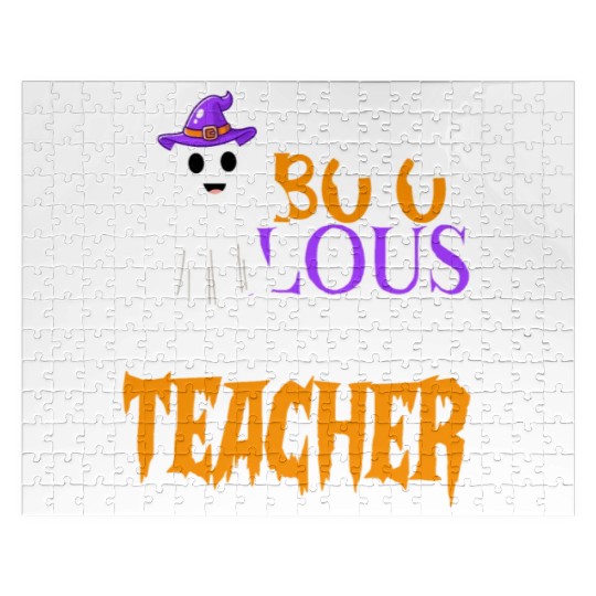 Faboolous Science Teacher Halloween Teacher Men wo Jigsaw Puzzles
