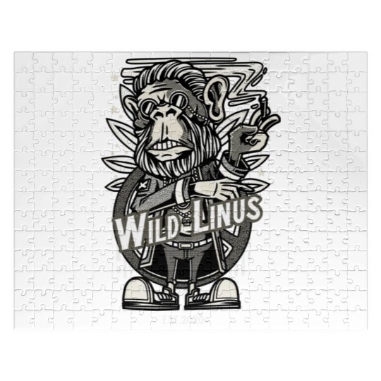 Smoking Monkey by Wild Linus Germany Jigsaw Puzzles