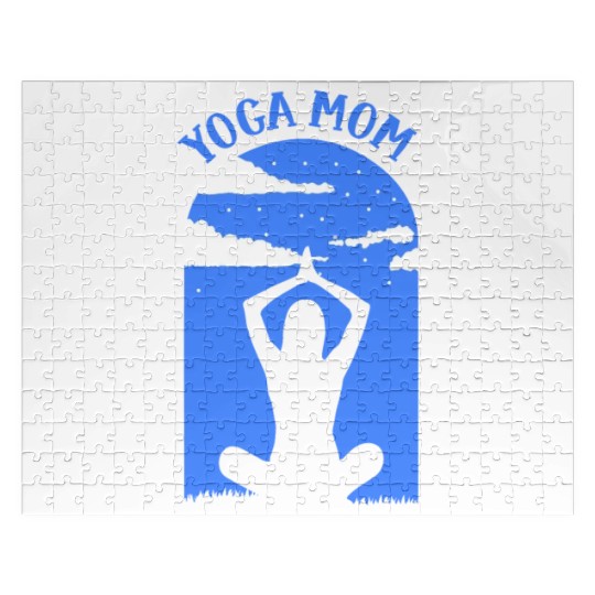 Yoga Mom Hobby Mommy Mother Jigsaw Puzzles