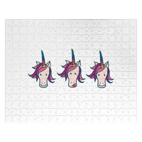 LGBT Same Is Lame Rainbow Unicorn Gift Jigsaw Puzzles