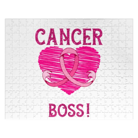 My Sister Beat Breast Cancer Pink Ribbon Jigsaw Puzzles