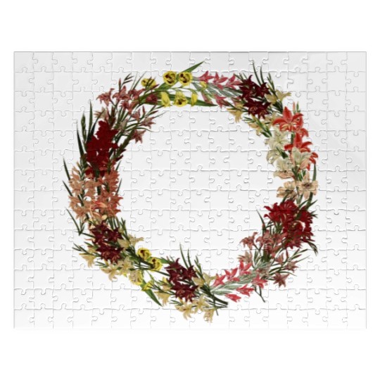 Summer Girl Gladious Flower Leo Zodiac Born In Aug Jigsaw Puzzles