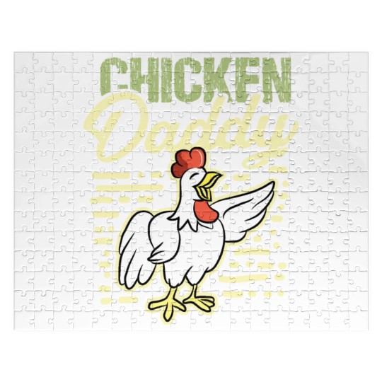 Farming Farm Chicken Daddy Farmer Jigsaw Puzzles