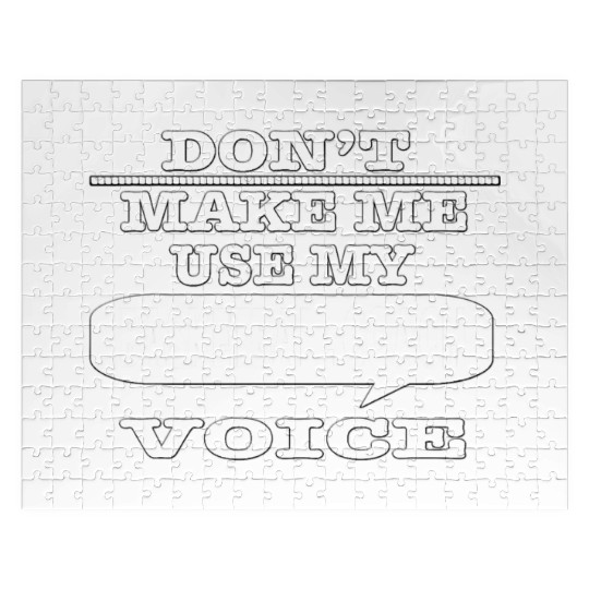 Don t Make Me Use My Basketball Coach Voice T Shir Jigsaw Puzzles