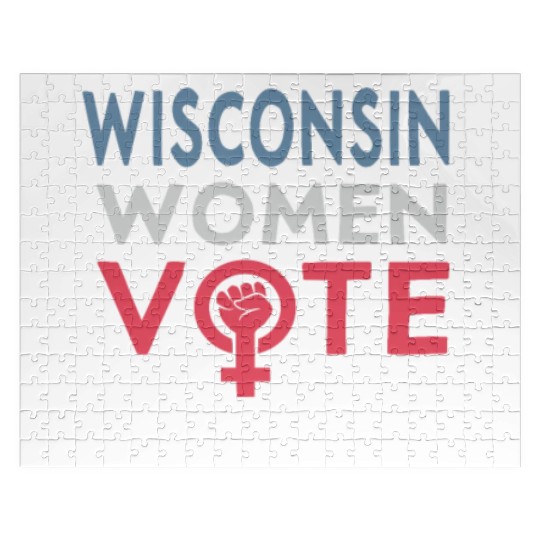 Wisconsin Women Vote Voter 2022 Election Feminist Jigsaw Puzzles