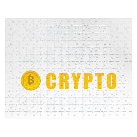 Bitcoin sloth BTC logo eat sleep Crypto repeat Jigsaw Puzzles
