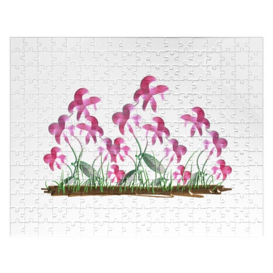 plants pink flowers nature icon Jigsaw Puzzles