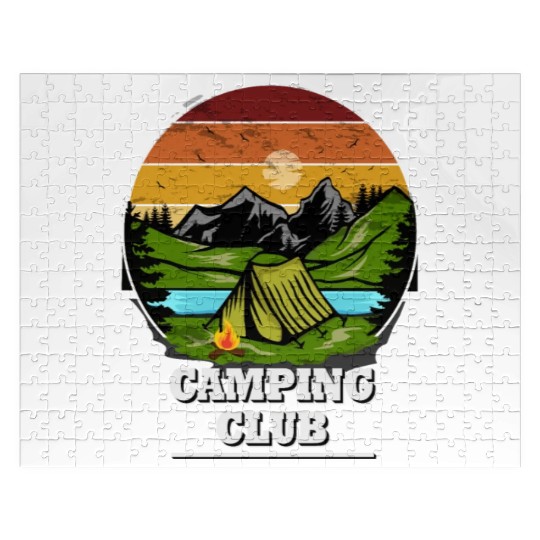 Camping Clun, Tent, Camping Wilderness Jigsaw Puzzles