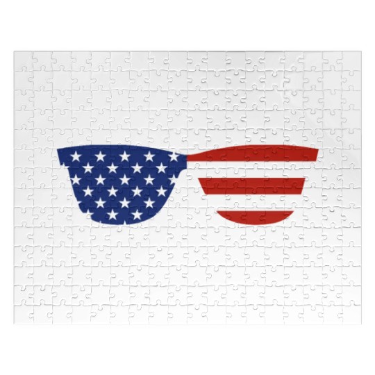 Columbus Day Glasses America Jigsaw Puzzles
