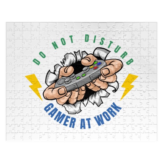 Do Not Disturb Gamer At Work-Gaming Lover Jigsaw Puzzles