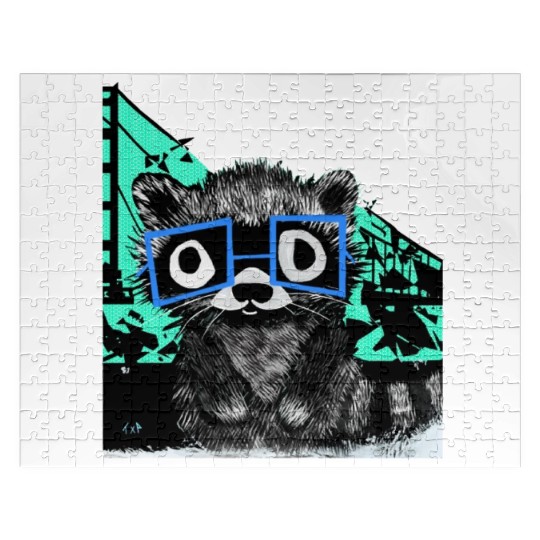 Raccoon #3 Mary Jane Bookworm Jigsaw Puzzles