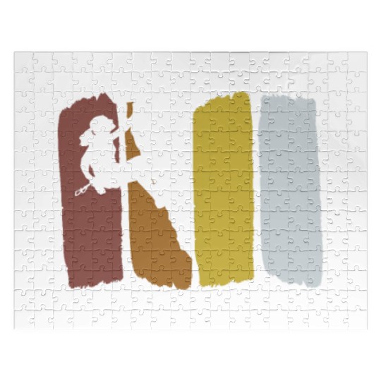 Climbing Vintage Mountaineering Bouldering Jigsaw Puzzles