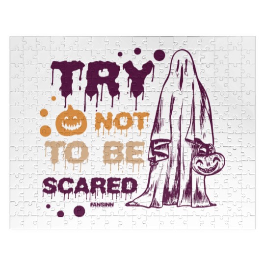 Halloween ghost trick or treat costume Jigsaw Puzzles