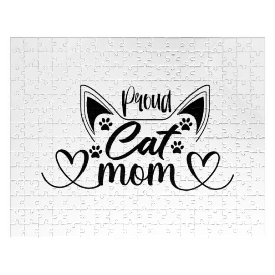 Proud Cat Mom Jigsaw Puzzles