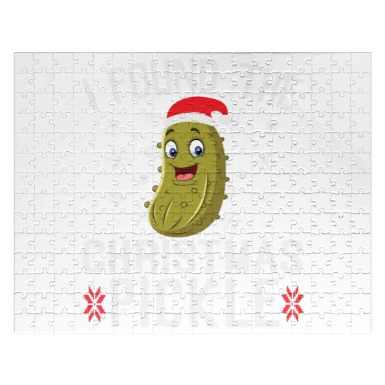 I Found the Christmas Pickle Funny Pickle Dill Jigsaw Puzzles